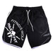Men's Fashion Quick Dry Skull Print Gym Jogging Shorts
