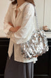 Sequin Braided Strap Shoulder Bag – Glamorous Casual Party Purse