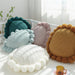 Sunflower Knitted Pillow Cover for Sofa - Thickened Waist Cushion for Living Room