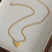 Gold-Plated Heart Pendant Necklace Women's Fashion Jewelry