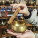 Handmade Brass Tibetan Singing Bowl with Sanskrit – Stress Relief Tool