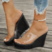 Casual Summer Wedge Sandals With Open Toe Design For Women’s Stylish Comfort