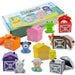Paired Toy Hand Puppet Rainbow Color Family Cognitive Children's Puzzle Assembly Toys