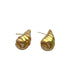 Simple Design 18k Gold Plated Water Drop Hollow Earrings Women's Jewelry