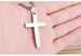 Minimalist Cross Necklace – Single Pendant Jewelry with Chain