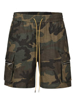 Men’s Summer Drawstring Cargo Shorts – Retro Casual Fit