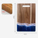 Resin Wave Pattern Wood Cutting Board for Kitchen Fruit and Steak Prep