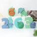 Silicone Fondant Christmas Number Candle Mold 0-9 Santa Claus Christmas Puzzle