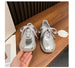 Silver Strap Ballet Shoes – Soft Sole Casual Flats for Women