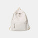 PU Leather Zip Backpack for Daily Carry and Stylish Organization