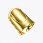 Gold Color Punk Nails Finger Ring for Women Trendy Fashion Jewelry Gift