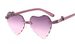 Retro Heart-Shaped Kids Sunglasses UV400 Protection Cute Cartoon Eyewear