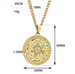 Stainless Steel Seven Angels Pendant - Magic Circle Necklace