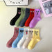 Men's Mid Length Soft Comfortable Home Socks Sweat Absorbing Odor Resistant Socks