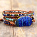 Lapis Lazuli Handmade Multi-Layered Natural Stone Beaded Bracelet