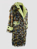 Long Colorful Thick Warm Hairy Shaggy Faux Fur Coat Women's Fluffy Overcoat