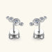 Women's Moissanite 925 Sterling Silver Round Stud Earrings Jewelry
