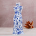 Mini Ceramic Blue and White Porcelain Vases – Cheongsam Style Home Decor Ornaments