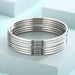 Smooth Multi-Layer Circular Bangle – 3mm Bracelet for Women’s Jewelry
