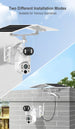 Outdoor Dual-Lens Solar Powered WiFi Surveillance Camera with Night Vision