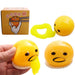 Lazy Egg Yolk Stress Relief Toy: Squeezable Vomiting Egg Ball