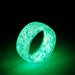 Luminous Crack Resin Rings - Unisex Trendy Geometry Pattern for Cool Style