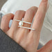 Silver Pearl Rings for Women & Couples Handmade Geometric Jewelry Gift
