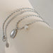 Minimalist Elliptical Titanium Steel Collarbone Necklace for Women