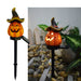 Halloween Outdoor Solar Garden Light Resin Skull Crow Decorative Light