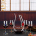 Elegant Crystal Red Wine Glass With Enamel Detailing And Decorative Decanter Style