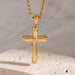 Stainless Steel Cross Pendant Necklace for Men & Women