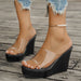 Casual Summer Wedge Sandals With Open Toe Design For Women’s Stylish Comfort
