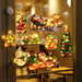 Festive LED Window Hanging Lights - Christmas Decorative Lights for Windows