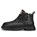 Men's British Style Retro Side-Zip Martin Boots for Autumn Casual Wear