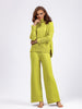 High-End Half-Turtleneck Sweater Wide-Leg Pants Women Two-Piece Set