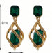 Light Luxury Creative Fashionable Emerald Women's Earrings Jewelry