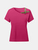 Asymmetrical Neck Short Sleeve T-Shirt for Modern Casual Outfits