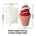 Cartoon Santa Claus Candle Mold Christmas Decorative Ornaments