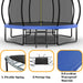 12FT Outdoor Recreational Kids Trampoline with Safety Net and Ladder