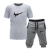 Two Pieces Sets T Shirts Shorts Set Hight-Quality Men's Fashion Clothing
