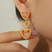 Titanium Steel Heart Shaped Earrings for Women’s Fashion Jewelry