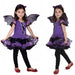 Toddler Kids Fancy Halloween Dress with Hair Hoop & Bat Wings Costume Set