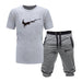 Two Pieces Sets T Shirts Shorts Set Hight-Quality Men's Fashion Clothing