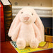 Embroidered Plush Bunny Doll with Long Ears – Soft Sleeping Toy for Babies