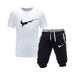 Two Pieces Sets T Shirts Shorts Set Hight-Quality Men's Fashion Clothing