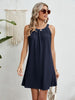 Crochet Hollowed Sleeveless Cover-Up Dress for Women’s Swimwear