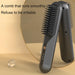 Portable Wireless Electric Heating Straightening Comb for Home & Travel