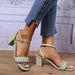 Women Sandal Shoes Party Prom Luxury Heel Sandals