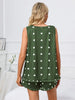 Women's Heart Scoop Neck Tank Top and Shorts Matching Lounge Set for Comfortable Homewear
