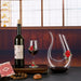 Elegant Crystal Red Wine Glass With Enamel Detailing And Decorative Decanter Style